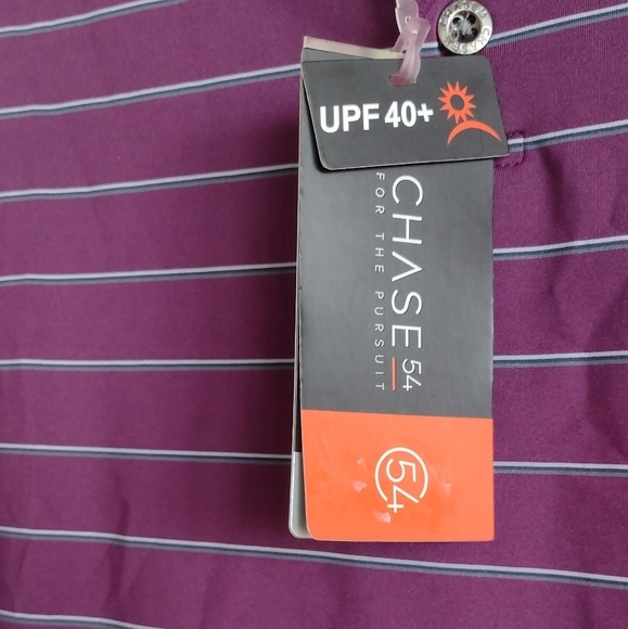 Chase 54 Men's Notion Striped Golf Polo Small - Picture 11 of 12